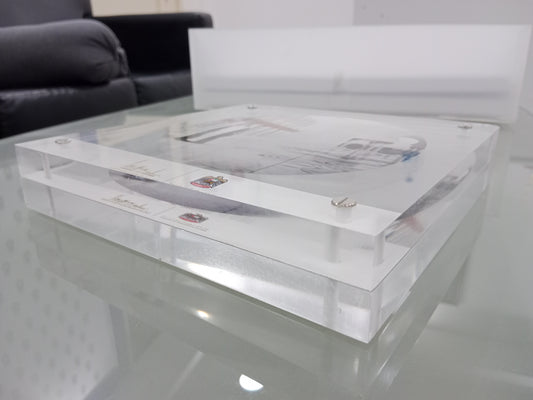 Premium Acrylic Plaque Display – Custom Printed with Embedded Design