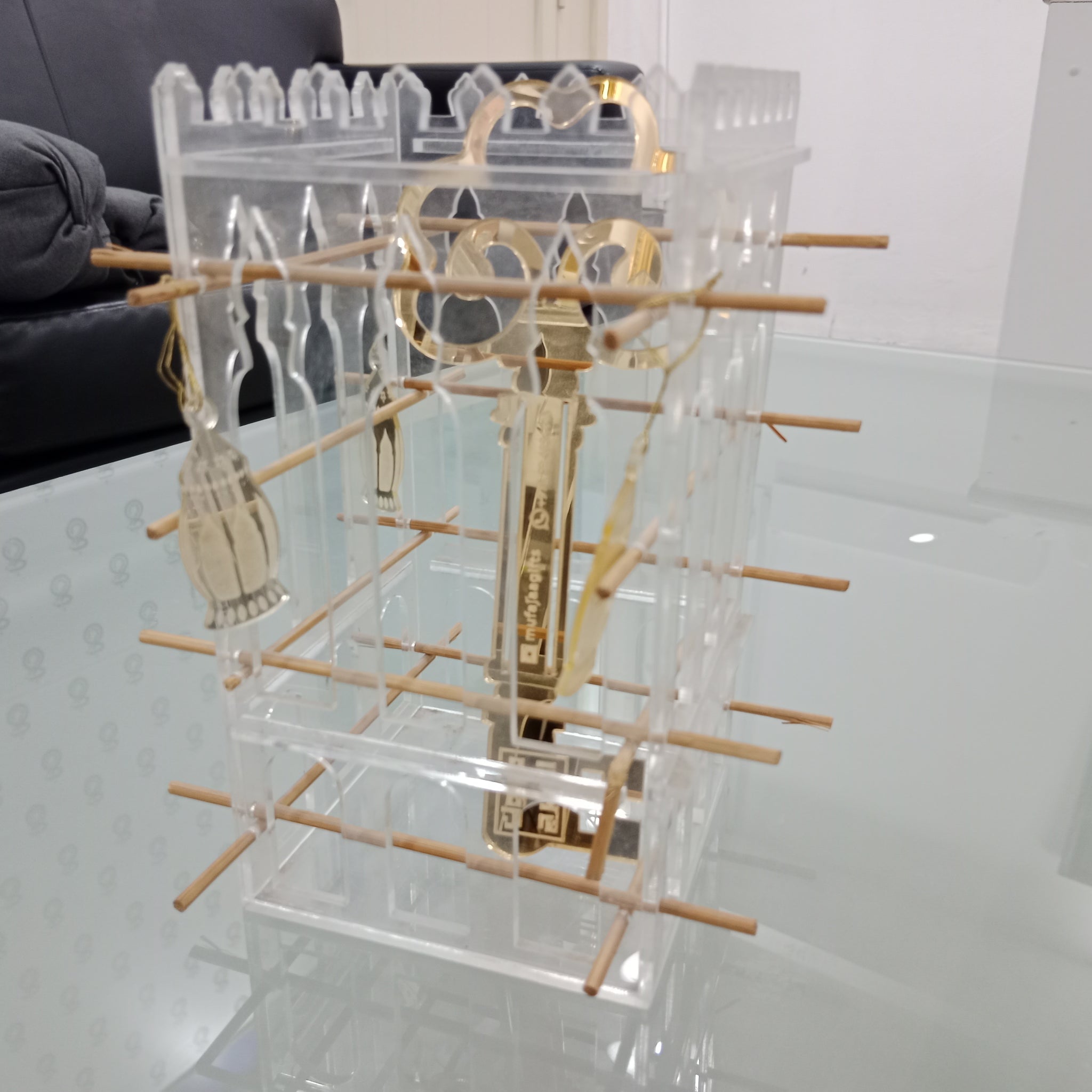 Custom Acrylic Hanging Display Stand – Lantern & Keychain Organizer