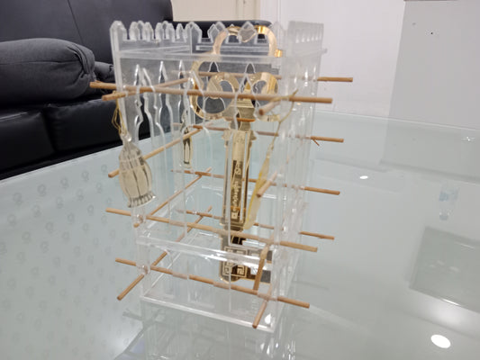 Custom Acrylic Hanging Display Stand – Lantern & Keychain Organizer