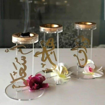 Luxury Acrylic Bakhoor Stands – Arabic Calligraphy Design